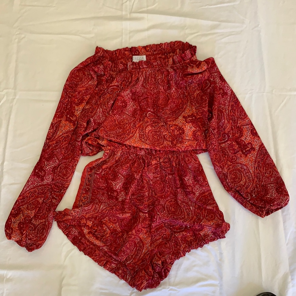 Pink Silk Romper